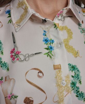 Women's Printed Long-Sleeve Top