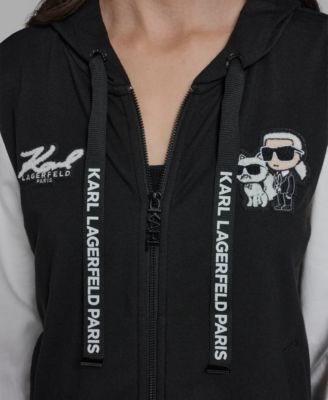 Women's Karl and Choupette Zip Hooded Jacket