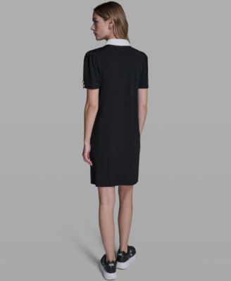 Women's Knit Collared Polo Dress
