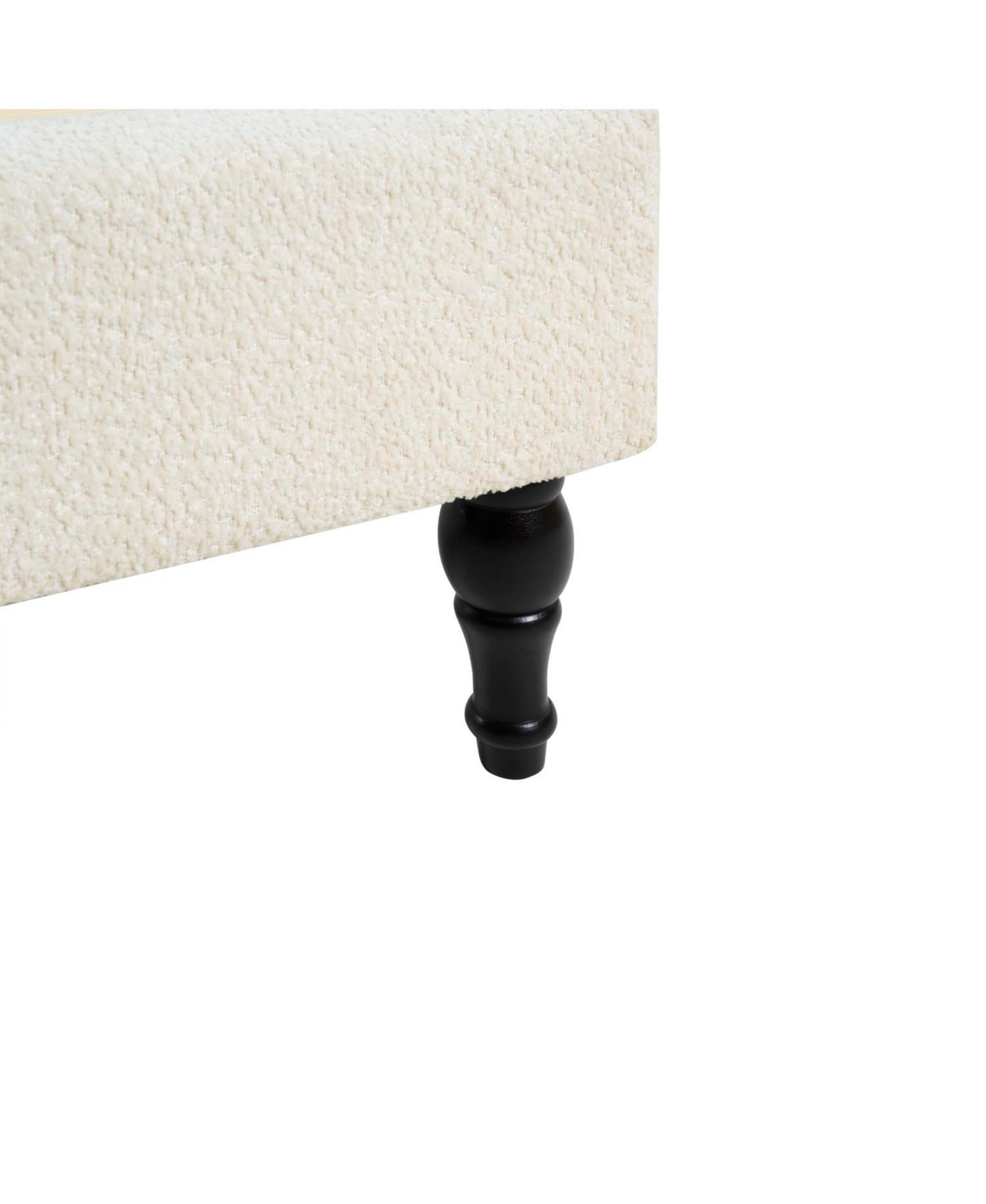 Streamdale Furniture Queen Bed Frame, 55.5" Upholstered Headboard, Boucle Fabric, Beige