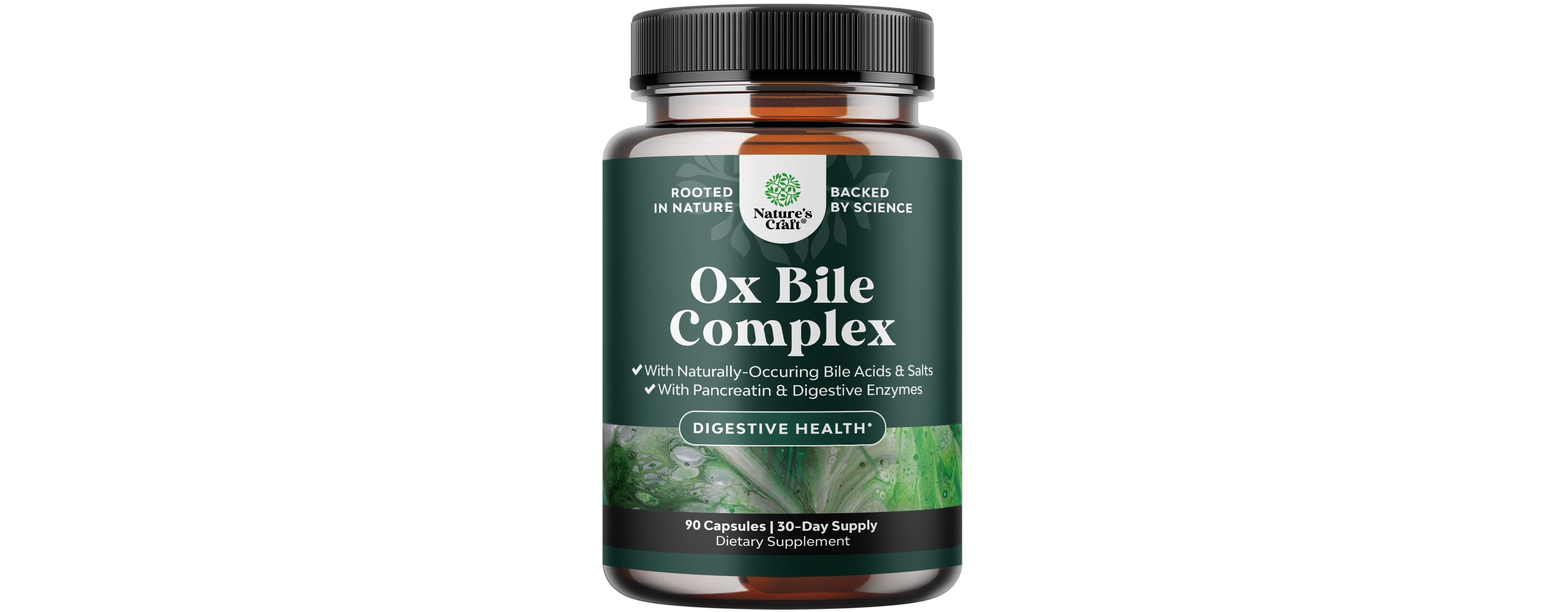 Nature's Craft Ox Bile Complex Capsules, 90ct