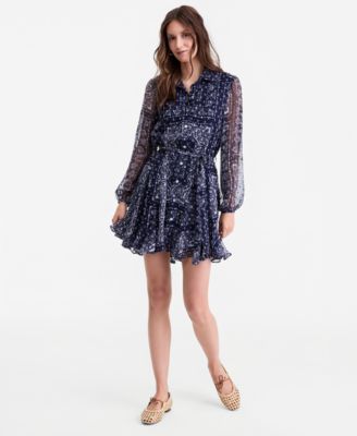 Women's Bandana-Print Tie-belt Shirtdress