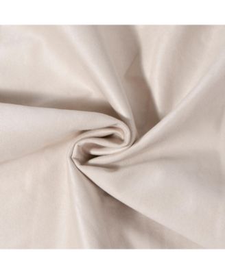  Beige Upholstered Platform Bed with Oversized Backrest