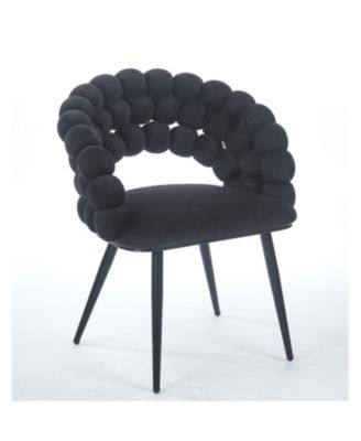 + 2 Pc. + Cushioned + Golden Legs + Chair