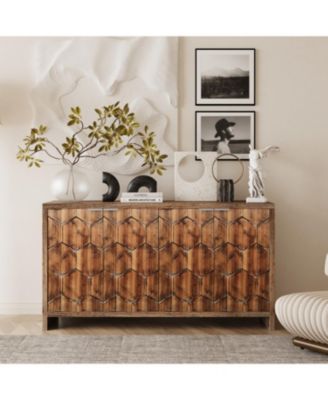 Farmhouse Accent Cabinet with 4 Doors