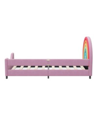 Rainbow Twin Daybed Cute Princess Bed for Kids