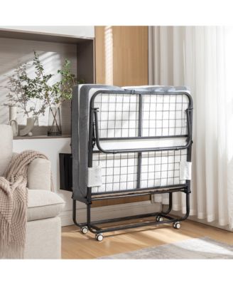 Foldable Guest Bed with Memory Foam Mattress and Storage Cover (Scot Size