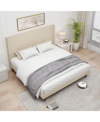 Streamdale Elegant High Headboard Bed 54" Tall, King Size