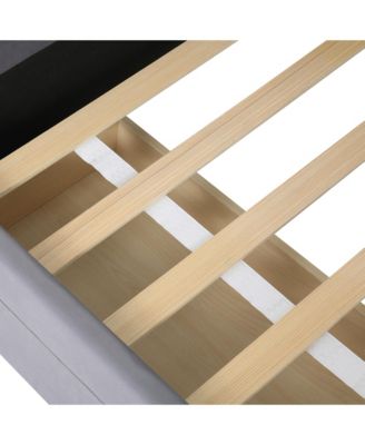 Twin size Upholstered Platform Bed with Storage and Drawers