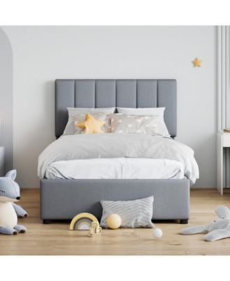 Streamdale Twin Size Upholstered Platform Bed with a Hydraulic Storage System