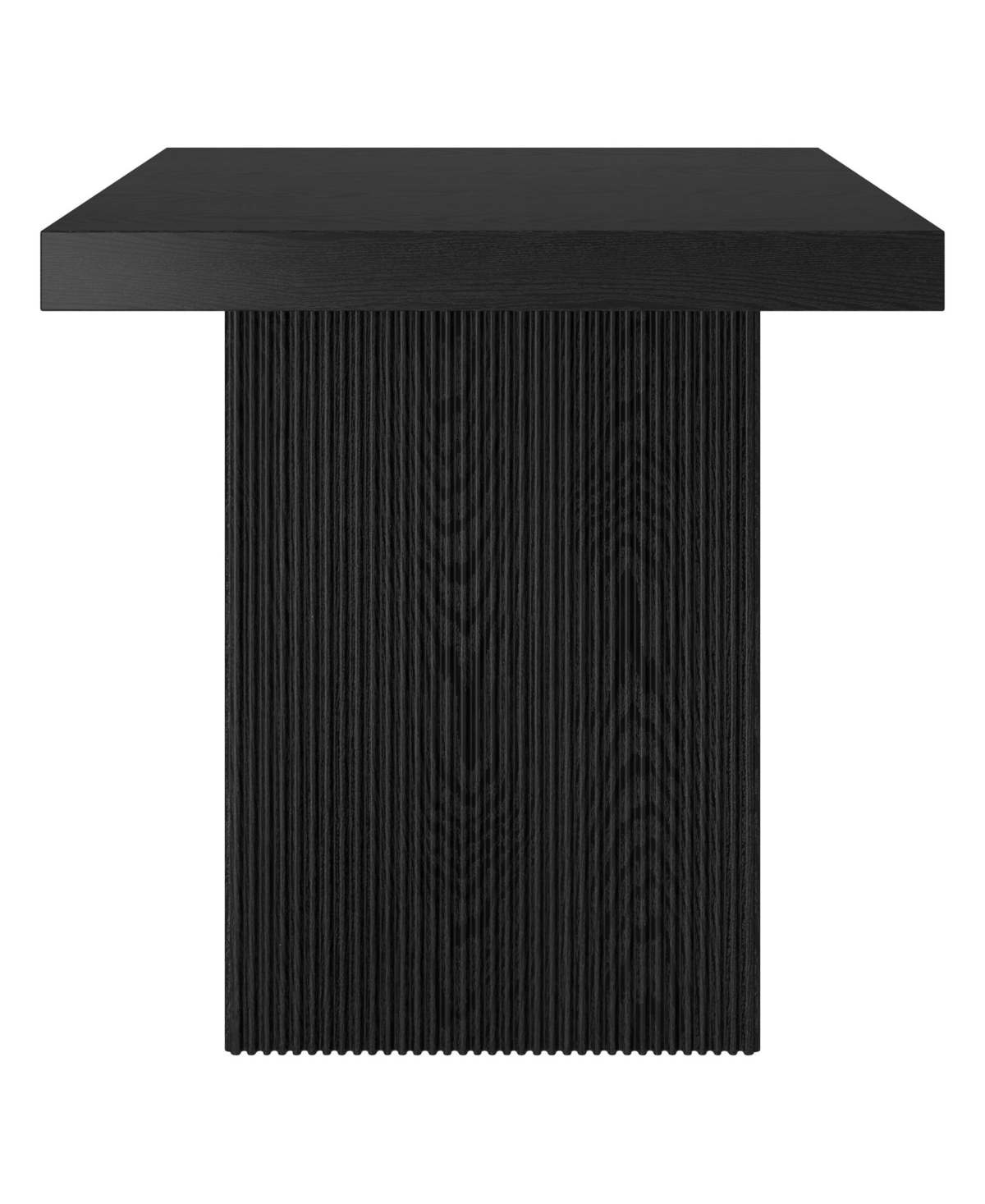 Hudson & Canal Torren 22" Wide Square Fluted Side Table