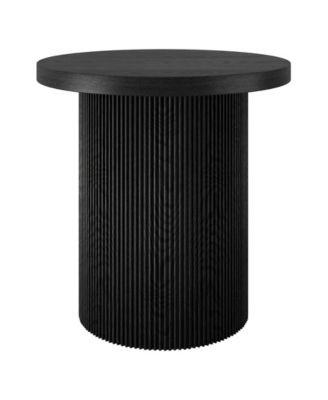 Isa 22" Wide Round Fluted Side Table