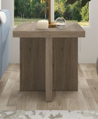 Boden 22" Wide Square Fluted Side Table