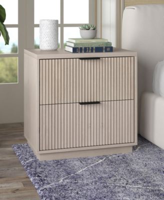 Yarden 24" Wide Rectangular Fluted Nightstand