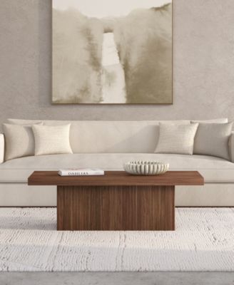 Torren 48" Wide Rectangular Fluted Coffee Table