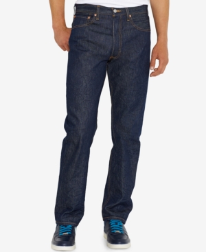 LEVI'S MEN'S 501 ORIGINAL SHRINK-TO-FIT NON-STRETCH JEANS