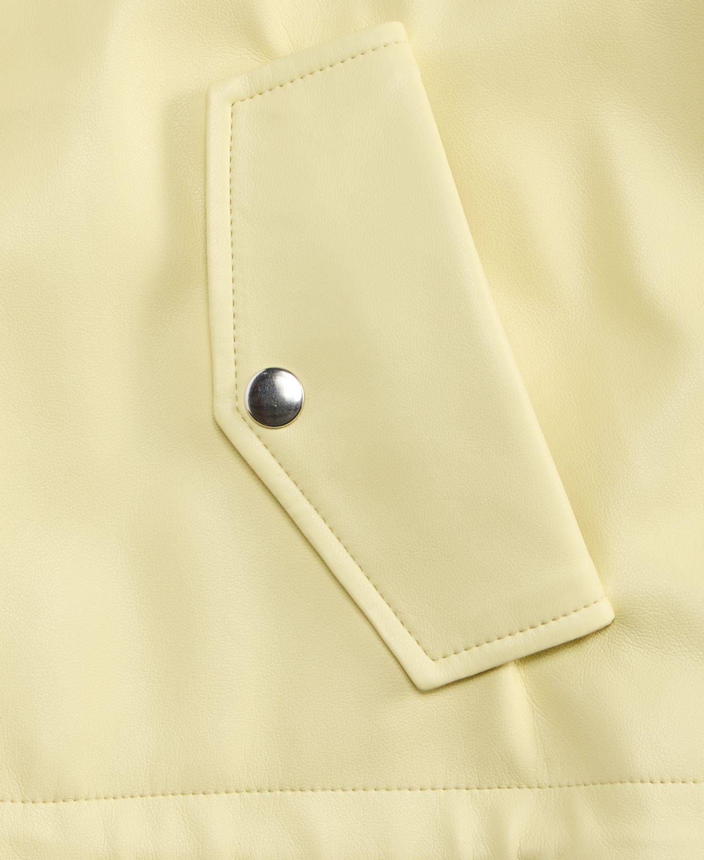 Женская куртка On 34th Cropped Faux-Leather, цвет: Light Daffodil — фото 4
