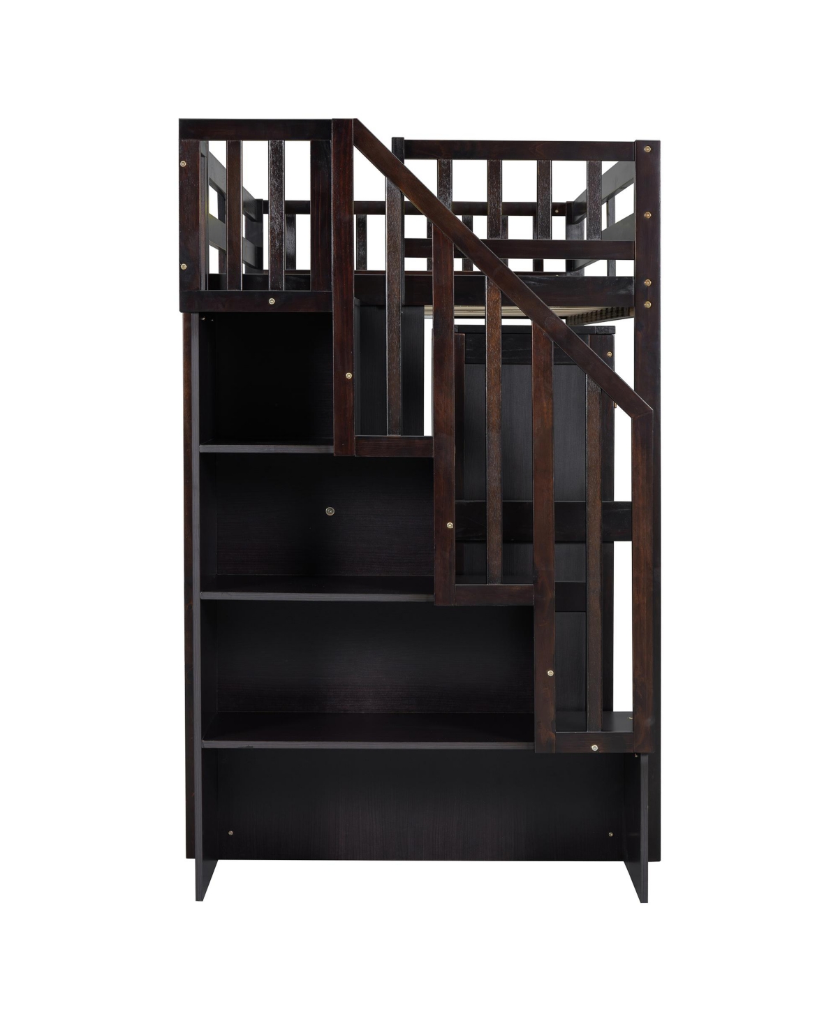 Streamdale Furniture Twin Loft Bed with Stairs & Storage
