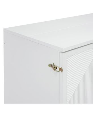 Full Size Murphy Bed with Large Drawer,USB Ports and Outlets,White