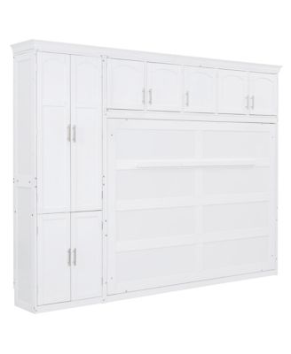  Queen Size Murphy Bed Wall Bed with Cabinets