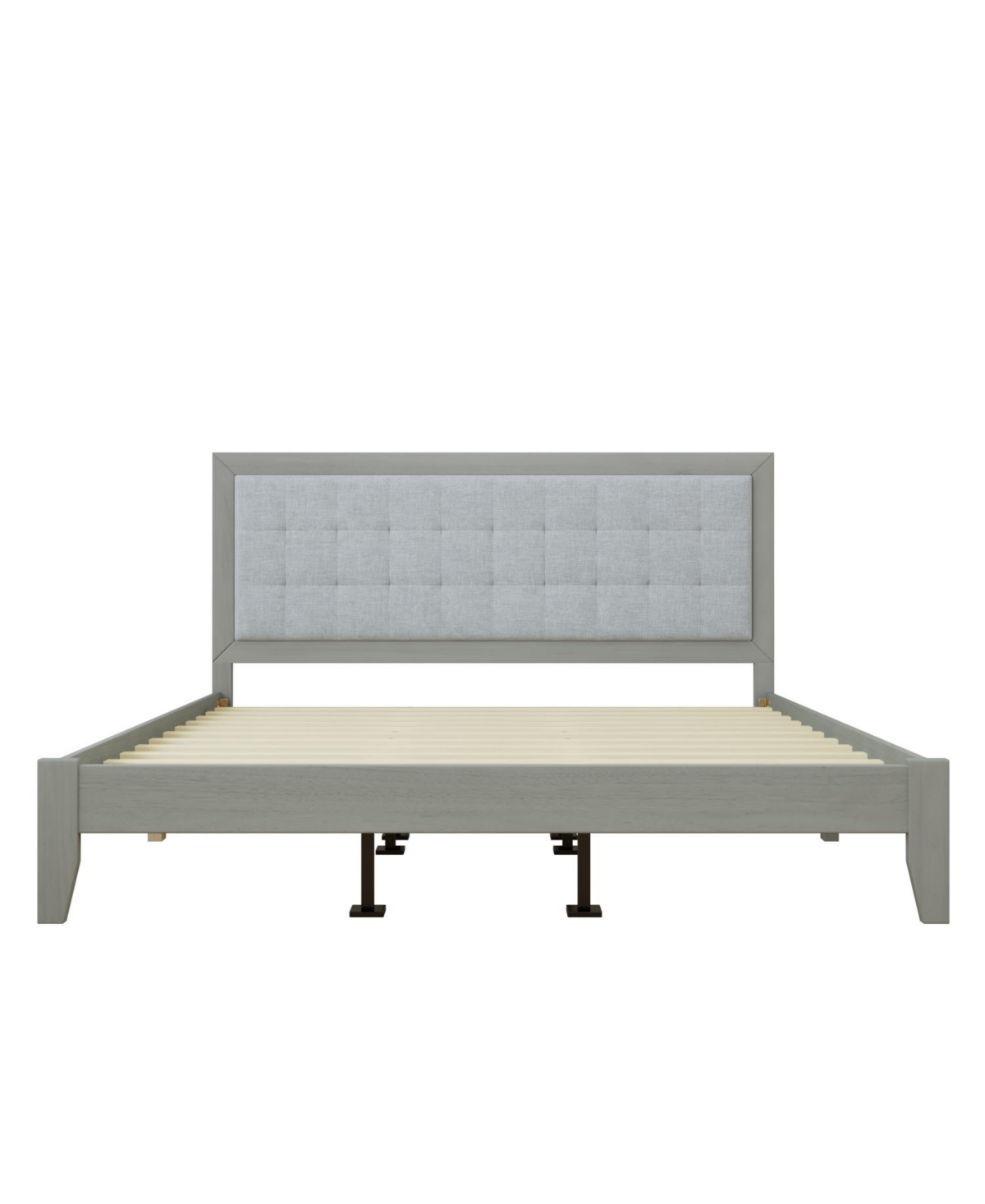 Streamdale Furniture King Solid Wood Platform Headboard Bed