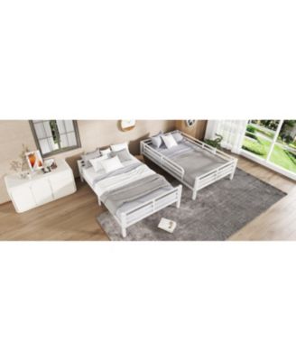 Full XL over Full XL Metal Bunk Bed