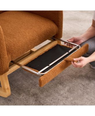 Caramel Rocking Chair with Footrest