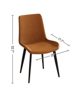 Upholstered Faux Leather Dining Chairs (Set of 4)