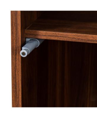 Glass Door Display Cabinet with LED Lights