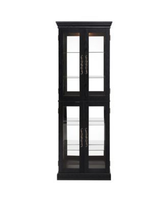Lighted Glass Curio Cabinet - Living Room, Kitchen, Collectibles
