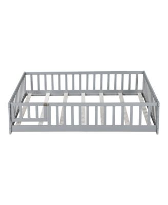 Streamdale Floor Bed with Fence & Door - Grey