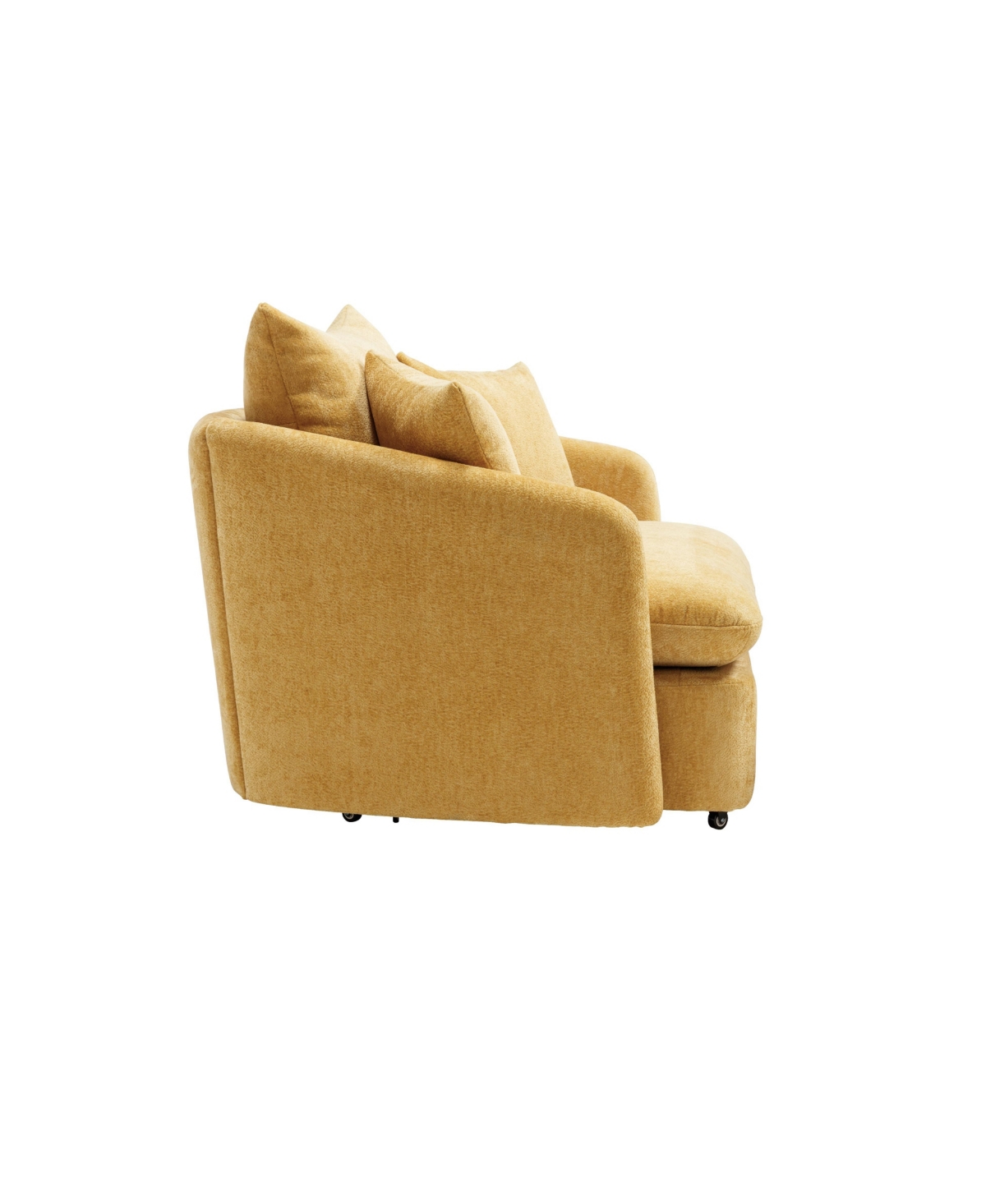 Streamdale Furniture Swivel Accent Chair with Pillows - Yellow