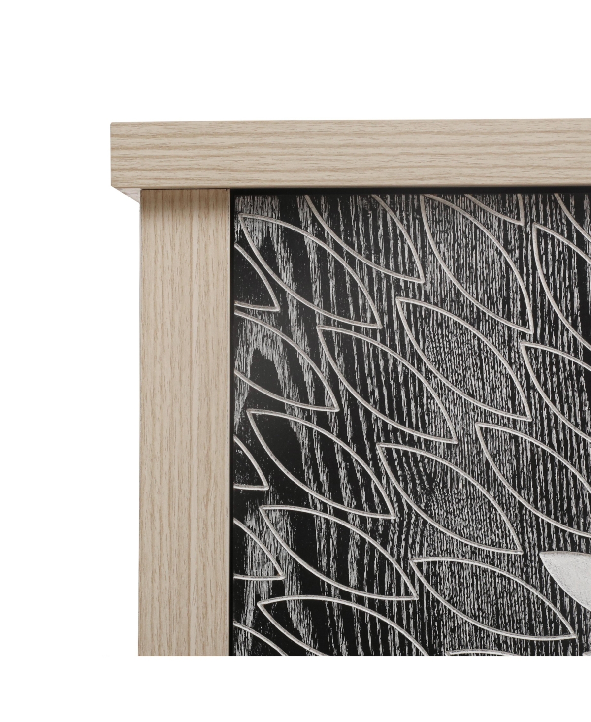 Streamdale Carved 2-Door Storage Cabinet with Adjustable Shelf