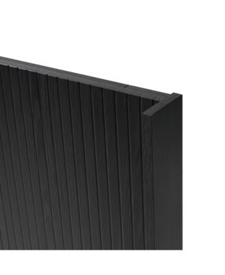 King Wood Headboard   Oak Fluted Panel