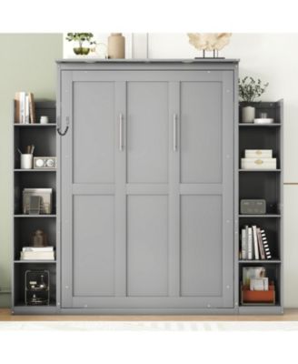 Murphy Bed with Shelves & LED Lights