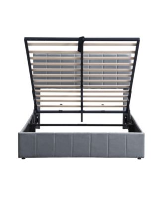 Upholstered Platform Bed w/ Hydraulic Storage
