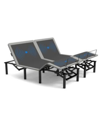 Bed Frame Massage Head/Foot Incline Split King USB Ports LED Night Light