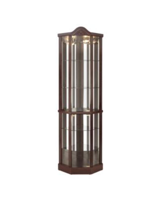 Lighted Corner Curio Cabinet