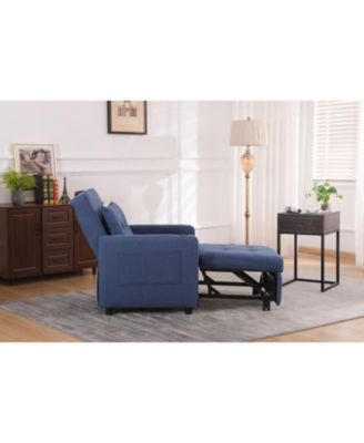 3-in-1 Convertible Sleeper Chair Bed - Linen