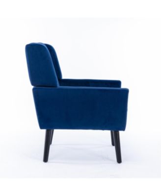  Velvet Accent Chair with Black Legs