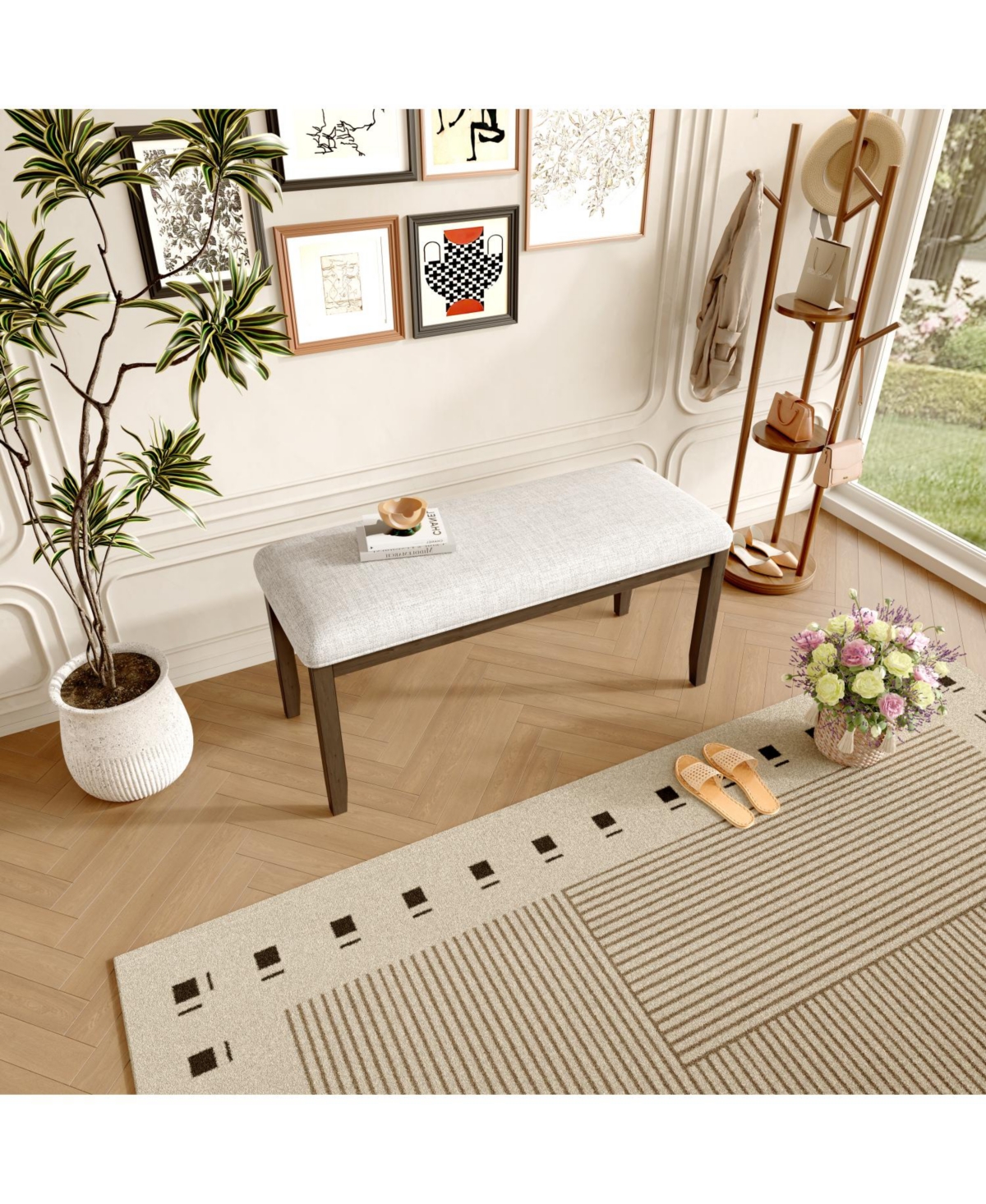 Streamdale Furniture Upholstered Entryway/Bedroom Bench