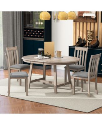 5-Piece Extendable Round Dining Set