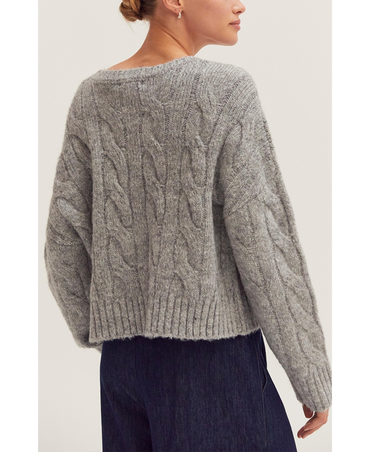 Crescent Women's Carol Cable Knit Sweater