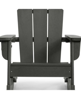 Outdoor HDPE Plastic Preschool Toddler Classic Adirondack Rocking Chairs