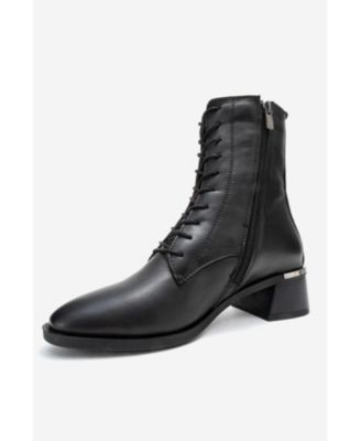 Avia Leather Block Heel Boot (Women)