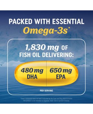 Fish Oil with Vitamin D3 Softgels, 90ct