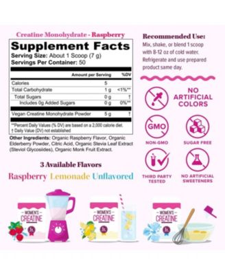 Women s Creatine Raspberry, 50 Servings