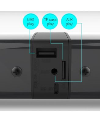 20W Detachable Sound Bar with Bluetooth 4.0, Converts to Dual Speakers for Immersive Audio