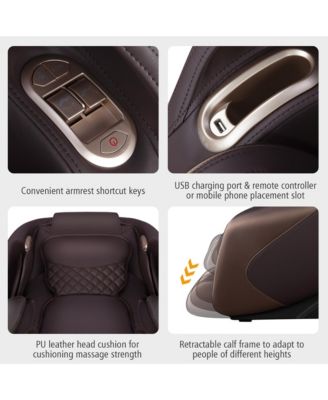 Full Body Massage Chair with Voice Control Heat Foot Roller