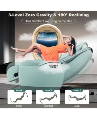 Massage Chair Full Body SL Track Zero Gravity with  Pillow Reversible Footrest Heat